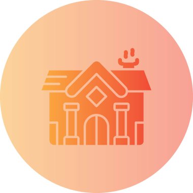 Ev simgesinin vektör illüstrasyonu