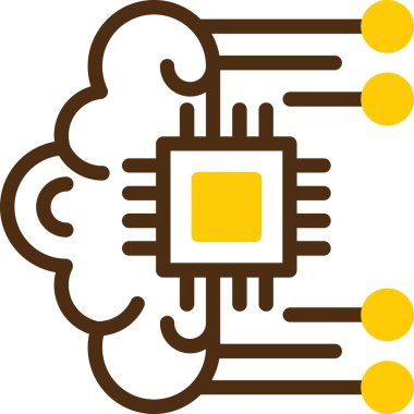 Çip. Web simgesi vektör illüstrasyonu