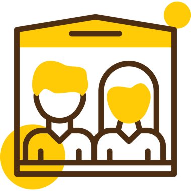 Bir kadın ve erkeğin vektör çizimi