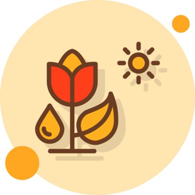 bitki simgesi vektör illüstrasyonu