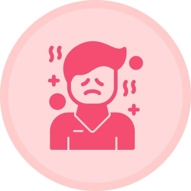 Üzücü. Web simgesi basit illüstrasyon