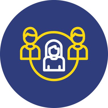 İnsan simgesinin vektör illüstrasyonu