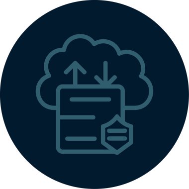 bulut veri simgesi vektör illüstrasyon tasarımı