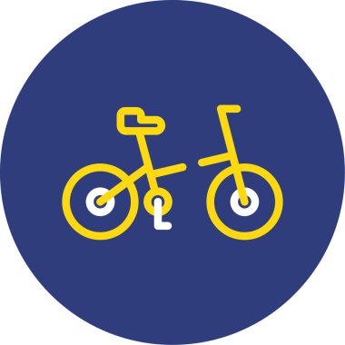 bisiklet ikonu vektör illüstrasyonu