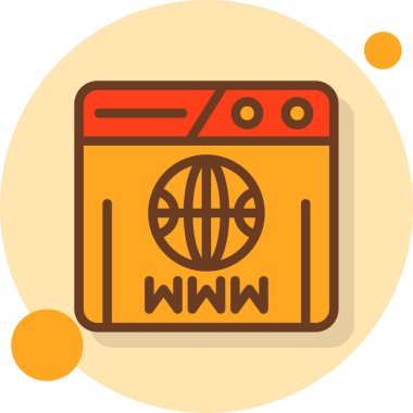 radyo ağ simgesi basit vektörü