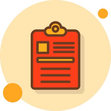 iş belge simge vektör çizim