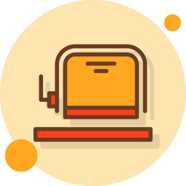 Dikiş makinesi simgesi vektör çizimi