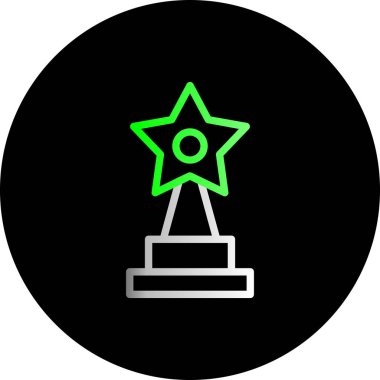 ödül yıldızı simgesi soyut arkaplanda izole edildi