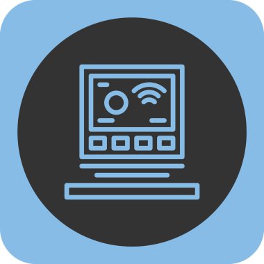 Wi-Fi simgesinin vektör illüstrasyonu