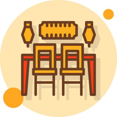 Sandalyeler. Web simgesi basit illüstrasyon