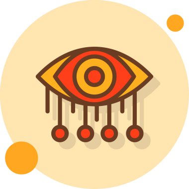 Göz. Web simgesi basit illüstrasyon