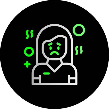 Kişisel kimlikte vektör avatar simgesi