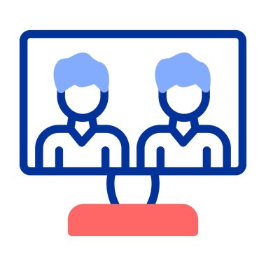 konferans ikonu vektör illüstrasyonu