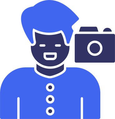 Kamera. Web simgesi basit illüstrasyon