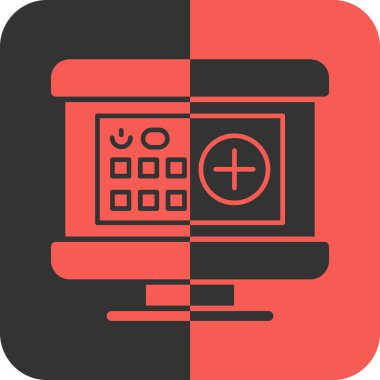 hesap makinesi simgesi vektör illüstrasyonu.