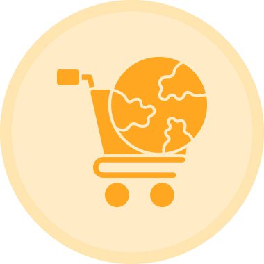 Küresel simge vektör illüstrasyonu