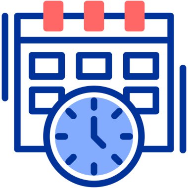 Alarm saati web simgesi basit illüstrasyon