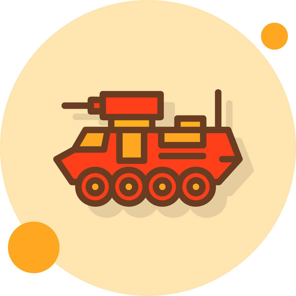 military tank icon vector illustration