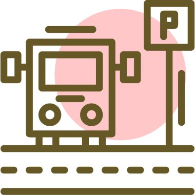 Basit vektör simgesi, uydunun çizimi