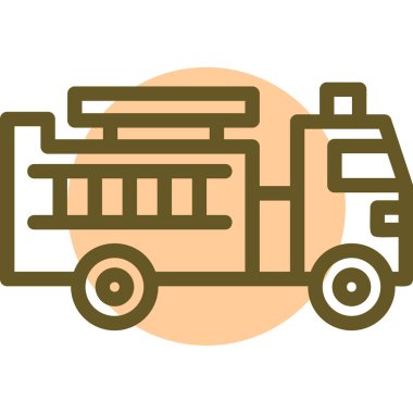 Kamyon. Web simgesi basit illüstrasyon