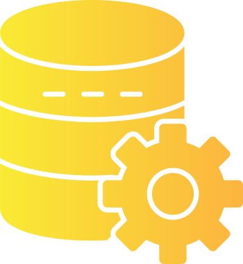 veritabanı sunucu simgesi düz biçimli