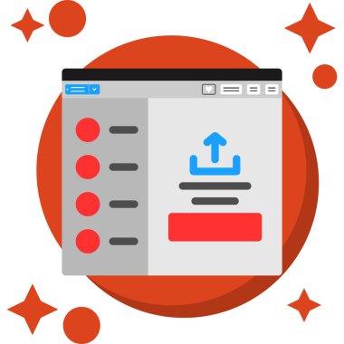 Tarayıcı simgesi. Web tasarımı