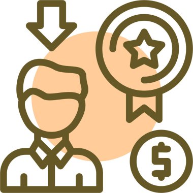 iş yönetimi simgesi vektör illüstrasyonu