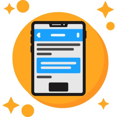 mobil sohbet ileti simgesi