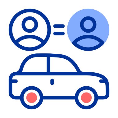 - Araba. Web simgesi basit illüstrasyon