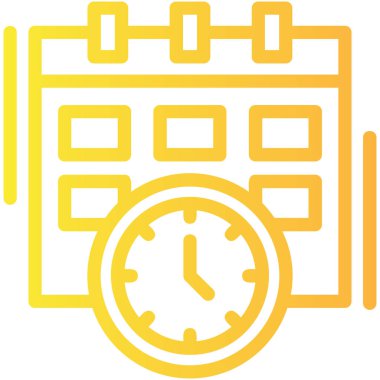Alarm saat simgesi ana hat biçiminde