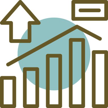 Bir grafiğin vektör illüstrasyonu