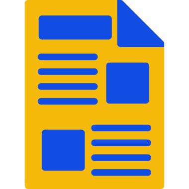 Belge. Web simgesi basit illüstrasyon