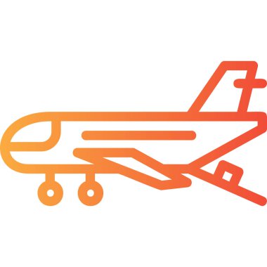 Uçak. Web simgesi basit illüstrasyon