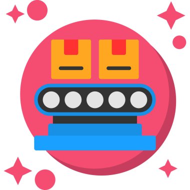 Robot simgesi, vektör çizimi beyaz arkaplanda izole edildi