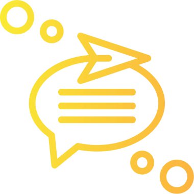 Sohbet ikonu. Basit tasarım