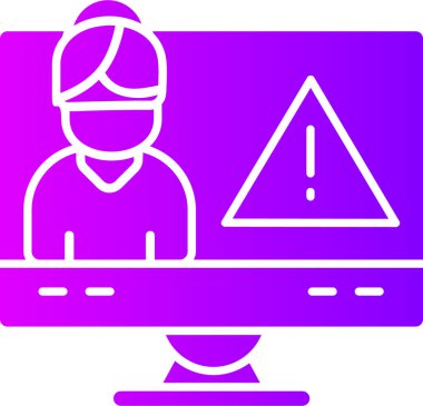 avatar mühendisi simgesi, vektör illüstrasyonu