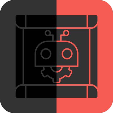 Modern simgenin vektör illüstrasyonu