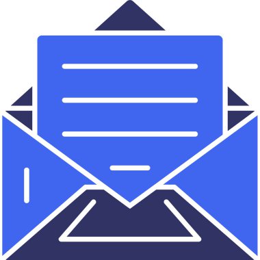 e-posta zarfı simgesi düz biçimli