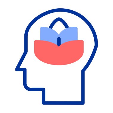 Kitap simgesi olan bir beyin