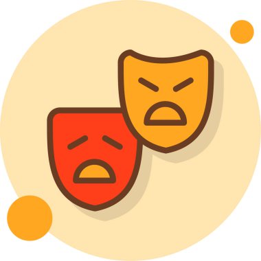 Bir grup maskeli grubun konuşma vektör çizimi