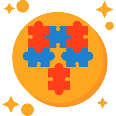 Bulmaca. Web simgesi basit illüstrasyon