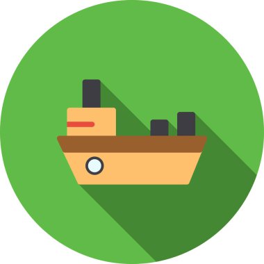 Gemi. Web simgesi basit tasarım