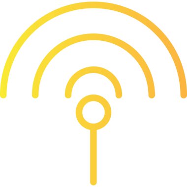 Wi-Fi simgesinin vektör illüstrasyonu