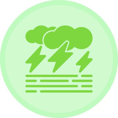 Fırtına. Web simgesi basit tasarım