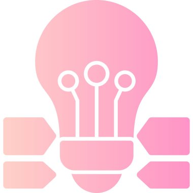 Ampul. Web simgesi basit illüstrasyon