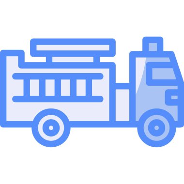 kamyon simgesi, illüstrasyon vektörü basit tasarım