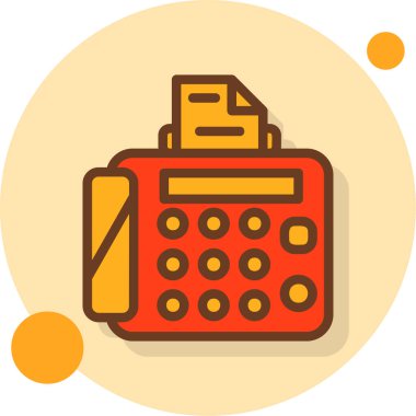 hesap makinesi simgesi vektör illüstrasyonu