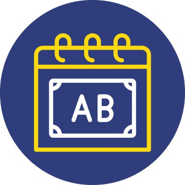 b b simgesinin vektör illüstrasyonu