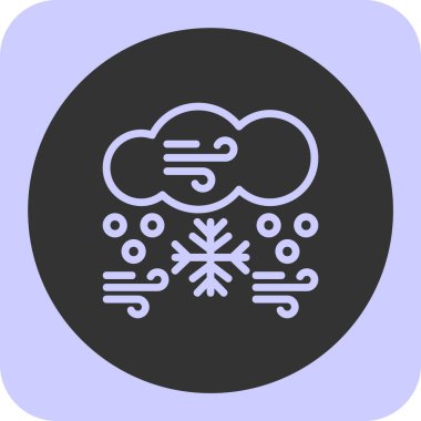 Bir kış simgesinin vektör illüstrasyonu