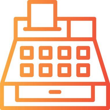 Hesap makinesi. Web simgesi basit illüstrasyon